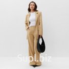 Брюки вельветовые женские MIST Velvet, размер 46, бежевые