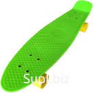 Скейтборд пластиковый 27 - 68x19,5cm (зеленый) (SK300)