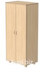 Wardrobe with oval hanging rod