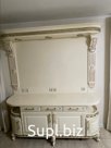 Classic kitchen, beech wood, enamel, artificial stone