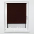 Штора рулонная BRABIX 55×175 см, текстура - лён, защита 55-85%, 200 г/м2, коричневый S-17, 605982