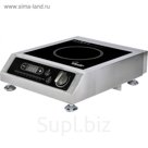 Плита VIATTO VA-IC3520PRO, индукционная, 3.5 кВт, 1 конфорка, 10 режимов, серебристо-чёрная