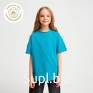Футболка детская MINAKU:Basic line kids, цвет аквамарин, рост 122 см