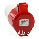 Розетка кабельная 215 16А 380AC 3P+PE+N 6ч IP44 КЭАЗ 222751