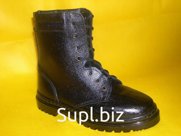 Берцы ботинки юфть/кирза, женские,мягкий кант, высота 21 см. без утеплителя