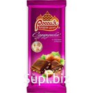 Шоколад Сударушка молочный с дробленым фундуком 82 гр., флоу-пак