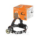 Фонарь Налобный 12 аккум., 5 Вт CREE+3 Вт COB, Li-Ion 3,7 В 2x18650 2,4 А*ч, 650 лм, USB, TDM