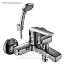 Смеситель для ванны Decoroom DR38036, однорычажный, с коротким изливом, хром