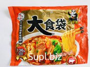 Лапша быстрого приготовления Джин Ри Биг, 136 грамм, со вкусом говядины.