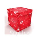 Коробка для воздушных шаров «С ДР», 60×60×60 см, 5 шт.