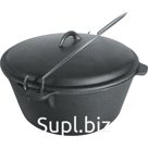Казан с крышкой 10 л, чугун, P.L. Proff Cuisine