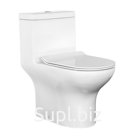 Унитаз моноблок Comforty CF41083OP, универсальный выпуск, дюропласт, 2-реж. арматура