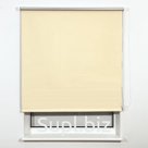 Штора рулонная светонепроницаемая (Блэкаут) BRABIX 160×175 см, кремовый/серебро, 606022