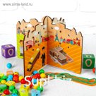 Игрушка развивающая "Шнуровка на стенку. Школа" 4,5×29×18,5 см