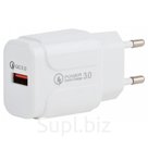 Сетевое зарядное устройство Intro CC190 1 USB быстрая зарядка QC3.0 3A белая