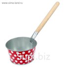 Ковш банный 1,5 л "Декоративный", цвет МИКС