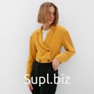 Жакет женский MINAKU: Green trend цвет горчичный, р-р 48