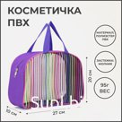 Косметичка на молнии, цвет сиреневый