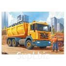 Пазл листовой на подложке. «Грузовик», 24 детали, 29,5 × 21 см