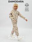 Комбинезон, Мишки на бежевом,  арт. 03122 (134 см)