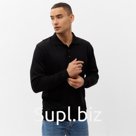 Джемпер поло мужской MINAKU: Knitwear collection, размер 52, чёрный