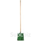 Метла OfficeClean, для улицы, плоская, с деревянным черенком 120см