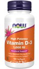БАД «Now Foods» Vitamin D-3, High Potency, 1000 IU, 180 капсул