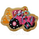 Игрушка деревянная "Шнуровка" "Мила" "Синий трактор" 361322