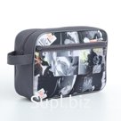 Косметичка на молнии, цвет серый