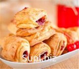 Слойка брусника — яблоко