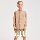 Шорты-бермуды детские MINAKU: Cotton collection, зелёные, рост 98 см