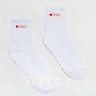 Носки женские MINAKU «Сердечки», цвет белый, размер 36-37 (23 см)