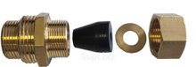IQ FITTING 3/4"-1", латунная муфта для герметичного ввода кабеля в трубу. Конусовидная форма герметичной прокладки.