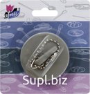 Bath and sink stopper, diameter 4.5 cm. Chain length 13 cm. Color: gray.