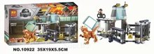 Конструктор BELA 10922 Dinosaur World Побег Стигимолоха из лаборатории 234 дет. 35х19х5.5 см