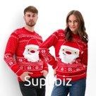 Свитер вязаный новогодний KAFTAN Santa, размер 52