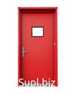 Противопожарная дверь с отбойником и окном EIW90