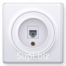 Розетка OneKeyElectro Florence телефонная 1xRJ11, белая