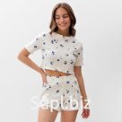 Пижама женская (футболка и шорты) KAFTAN Blueberry р. 48-50