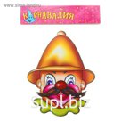 Маска «Весёлый клоун», в шляпке, набор 6 шт.