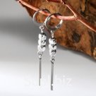Серьги "Гематит" трио, кубики, цвет серебристый, 5,5см