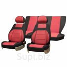 Чехлы сиденья жаккард SKYWAY LADA KALINA 2004-2013 красный 10 предметов