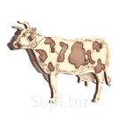 Wooden construction set, anti-stress DROVO Dora the Cow