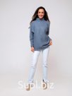 283BLU Свитер трикотажный oversize (54)