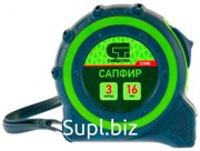 Рулетка  Сибртех 32580 Рулетка Сапфир, двухкомпонентный корпус, 3 м х 16 мм