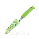 Совок посадочный узкий, длина 33 см, стальной, пластиковая рукоятка, FLOWER GREEN