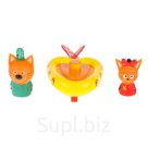 Игрушка для ванны Капитошка Лодка, Компот и Карамелька на блистере