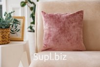 Подушка "Велюр Марсия" Пыльно-розовый 35*35 см