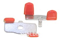 Ручка бабочка DN20, красная