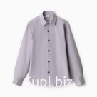 Школьная рубашка для мальчика, цвет серый, рост 128 см